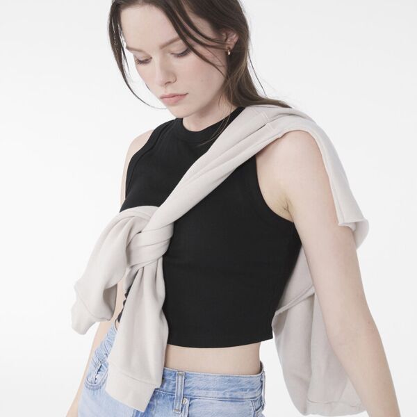 Women’s micro rib muscle crop tank Thumbnail